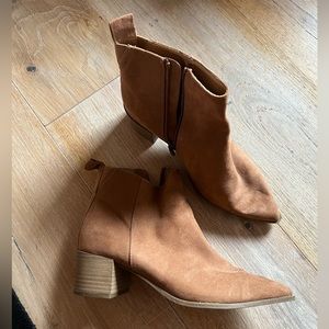 Target brown booties (worn once)